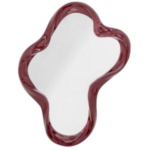 Bloomingville Červen&eacute; n&aacute;stěnn&eacute; zrcadlo Violeta 61