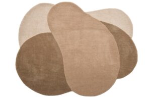Bloomingville Hněd&yacute; vlněn&yacute; koberec Denton 110 x 140 cm