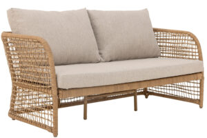 Bloomingville Ratanov&aacute; zahradn&iacute; pohovka s pol&scaron;t&aacute;ři Penzano 164 cm