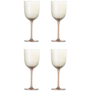 Bloomingville Sada čtyř sklenic na v&iacute;no Aston 350 ml