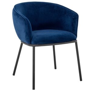 Bloomingville Sametov&aacute; j&iacute;deln&iacute; židle Cortone