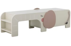 Bloomingville &Scaron;ed&aacute; lakovan&aacute; dětsk&aacute; lavice Ferdinand 110 cm