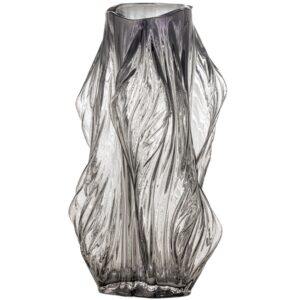 Bloomingville &Scaron;ed&aacute; skleněn&aacute; v&aacute;za Tulla