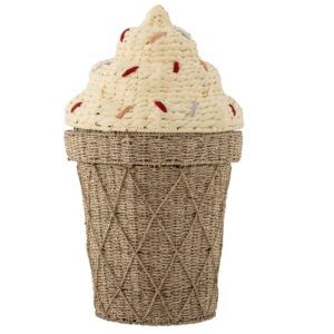 Bloomingville &Uacute;ložn&yacute; ko&scaron; z př&iacute;rodn&iacute;ch vl&aacute;ken Cillie 72 cm