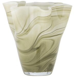 Bloomingville Zelen&aacute; skleněn&aacute; v&aacute;za Toryn 24 cm