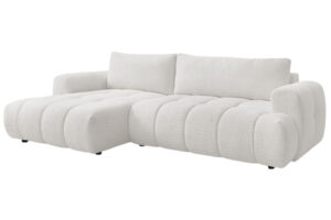 Bobochic Paris B&iacute;l&aacute; boucl&eacute; rozkl&aacute;dac&iacute; pohovka Fuji 292 cm