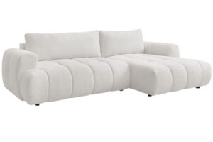 Bobochic Paris B&iacute;l&aacute; boucl&eacute; rozkl&aacute;dac&iacute; pohovka Fuji 292 cm