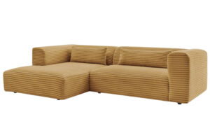 Bobochic Paris Hořčicově žlut&aacute; man&scaron;estrov&aacute; rohov&aacute; pohovka Harry 273 cm