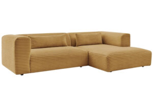 Bobochic Paris Hořčicově žlut&aacute; man&scaron;estrov&aacute; rohov&aacute; pohovka Harry 273 cm