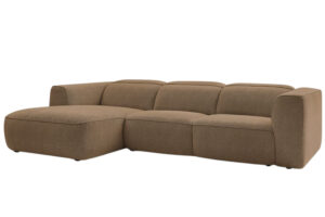 Bobochic Paris Oranžovohněd&aacute; rohov&aacute; pohovka William 298 cm