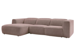 Bobochic Paris Růžov&aacute; rohov&aacute; pohovka William 298 cm