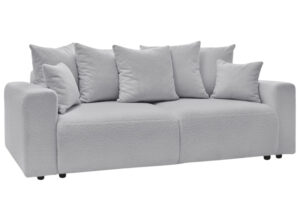 Bobochic Paris Světle &scaron;ed&aacute; boucl&eacute; rozkl&aacute;dac&iacute; pohovka Envy 245 cm