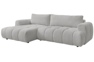 Bobochic Paris Světle &scaron;ed&aacute; boucl&eacute; rozkl&aacute;dac&iacute; pohovka Fuji 292 cm