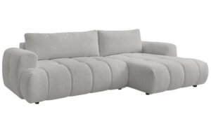 Bobochic Paris Světle &scaron;ed&aacute; boucl&eacute; rozkl&aacute;dac&iacute; pohovka Fuji 292 cm