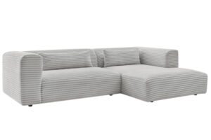 Bobochic Paris Světle &scaron;ed&aacute; man&scaron;estrov&aacute; rohov&aacute; pohovka Harry 273 cm