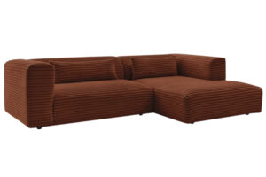 Bobochic Paris Terakotově červen&aacute; man&scaron;estrov&aacute; rohov&aacute; pohovka Harry 273 cm