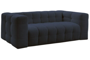 Bobochic Paris Tmavě modr&aacute; boucl&eacute; rozkl&aacute;dac&iacute; pohovka Cloud 228 cm