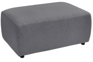 Bobochic Paris Tmavě &scaron;ed&aacute; boucl&eacute; podnožka Envy 100 x 70 cm