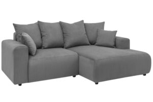 Bobochic Paris Tmavě &scaron;ed&aacute; man&scaron;estrov&aacute; rohov&aacute; pohovka Enjoy 237 cm