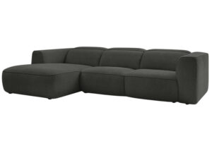 Bobochic Paris Tmavě &scaron;ed&aacute; rohov&aacute; pohovka William 298 cm