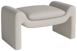 Bolia B&eacute;žov&aacute; boucl&eacute; podnožka Mielo 83 x 52 cm