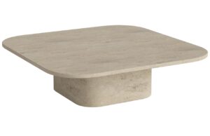 Bolia B&eacute;žov&yacute; kamenn&yacute; n&iacute;zk&yacute; konferenčn&iacute; stolek Eida 100 x 100 cm