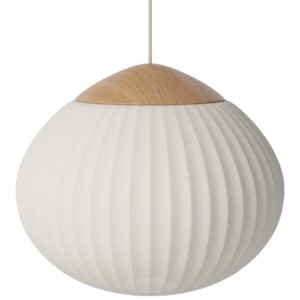 Bolia B&iacute;l&eacute; z&aacute;věsn&eacute; světlo Acorn 41 cm