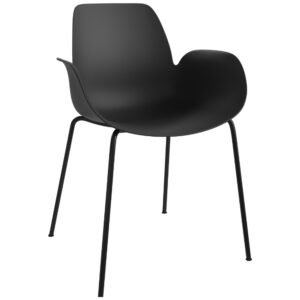 Bolia Čern&aacute; plastov&aacute; j&iacute;deln&iacute; židle Seed