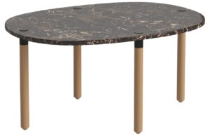 Bolia Hněd&yacute; mramorov&yacute; n&iacute;zk&yacute; konferenčn&iacute; stolek Tuk 71