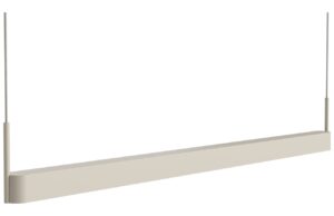 Bolia Kr&eacute;mově b&iacute;l&eacute; kovov&eacute; z&aacute;věsn&eacute; LED světlo Scribe 130 cm