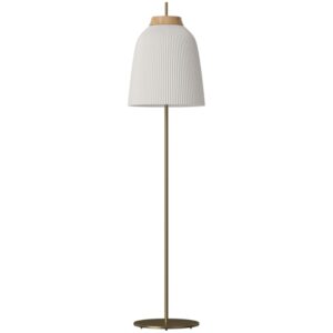 Bolia Op&aacute;lově b&iacute;l&aacute; skleněn&aacute; stojac&iacute; lampa Campa 146 cm