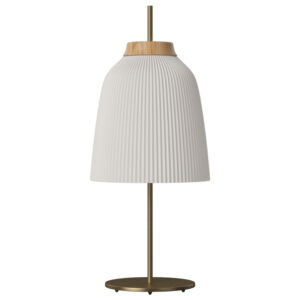 Bolia Op&aacute;lově b&iacute;l&aacute; skleněn&aacute; stoln&iacute; lampa Campa