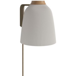 Bolia Op&aacute;lově b&iacute;l&eacute; skleněn&eacute; n&aacute;stěnn&eacute; světlo Campa