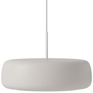 Bolia Op&aacute;lově b&iacute;l&eacute; skleněn&eacute; z&aacute;věsn&eacute; LED světlo Fluire 42 cm