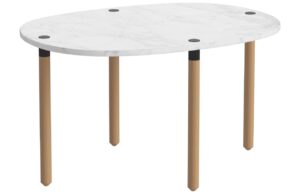Bolia &Scaron;edob&iacute;l&yacute; mramorov&yacute; konferenčn&iacute; stolek Tuk 71