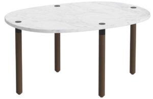 Bolia &Scaron;edob&iacute;l&yacute; mramorov&yacute; n&iacute;zk&yacute; konferenčn&iacute; stolek Tuk 71