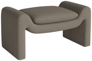 Bolia Světle hněd&aacute; boucl&eacute; podnožka Mielo 83 x 52 cm