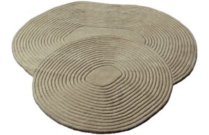 Bolia Tmavě b&eacute;žov&yacute; vlněn&yacute; koberec Zen 140 x 145 cm