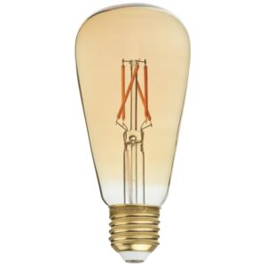Bolia Zlat&aacute; stm&iacute;vateln&aacute; LED ž&aacute;rovka Edison E27 2W