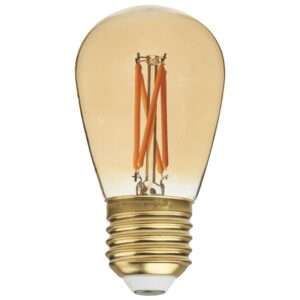 Bolia Zlat&aacute; stm&iacute;vateln&aacute; LED ž&aacute;rovka Teardrop E27 2W