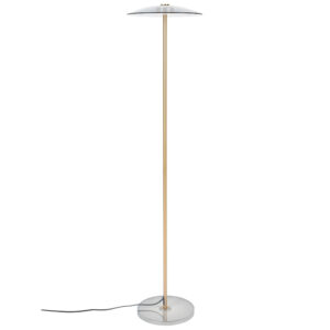 Bronzov&aacute; kovov&aacute; stojac&iacute; lampa ZUIVER FLOAT 132 cm