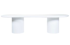 By-Boo B&iacute;l&yacute; j&iacute;deln&iacute; stůl Seki 250 x 110 cm