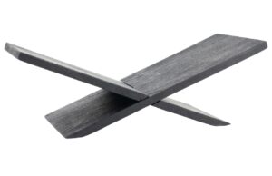 By-Boo Čern&yacute; dřevěn&yacute; stojan na knihy Tee 16 x 47 cm