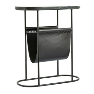 By-Boo Čern&yacute; mramorov&yacute; odkl&aacute;dac&iacute; stolek Daily 53 x 23 cm