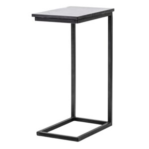 By-Boo Čern&yacute; mramorov&yacute; odkl&aacute;dac&iacute; stolek Edge 40 x 27 cm