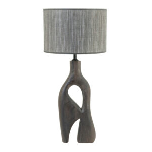 By-Boo Hněd&aacute; dřevěn&aacute; stoln&iacute; lampa Shiboo