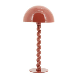 By-Boo Kor&aacute;lově červen&aacute; kovov&aacute; stoln&iacute; lampa Luox