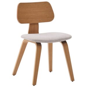 Čalouněn&aacute; dubov&aacute; j&iacute;deln&iacute; židle Kave Home Gena