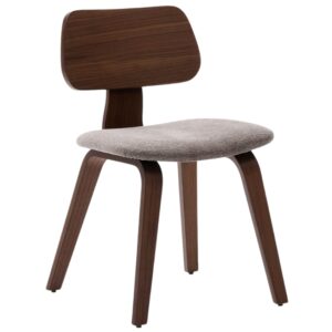 Čalouněn&aacute; ořechov&aacute; j&iacute;deln&iacute; židle Kave Home Gena