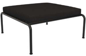 Čern&aacute; čalouněn&aacute; zahradn&iacute; podnožka HOUE Avon II.